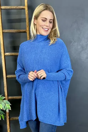 Jinnie Oversized Knitted Jumper Blue