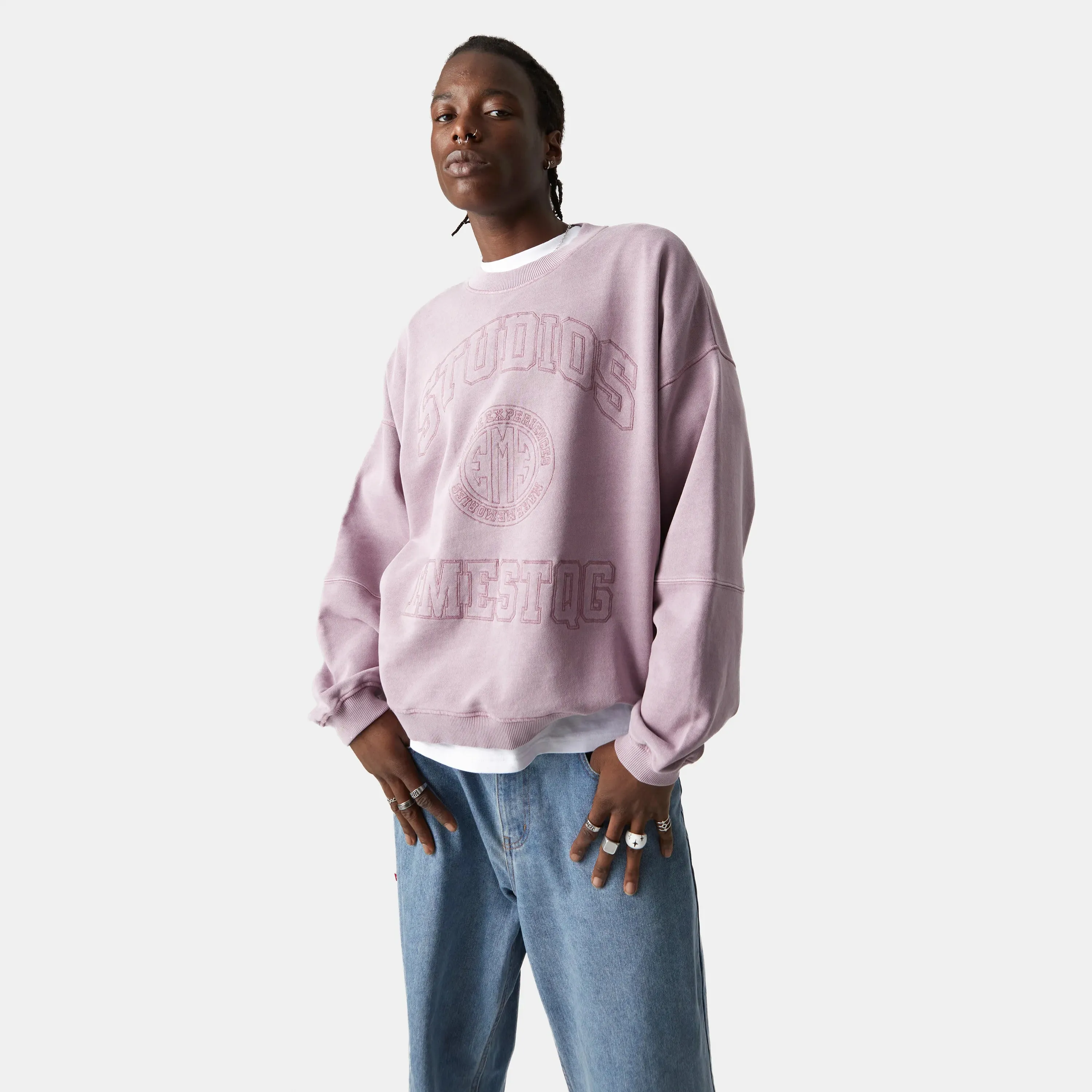 Streak Toadstool Oversized Crewneck