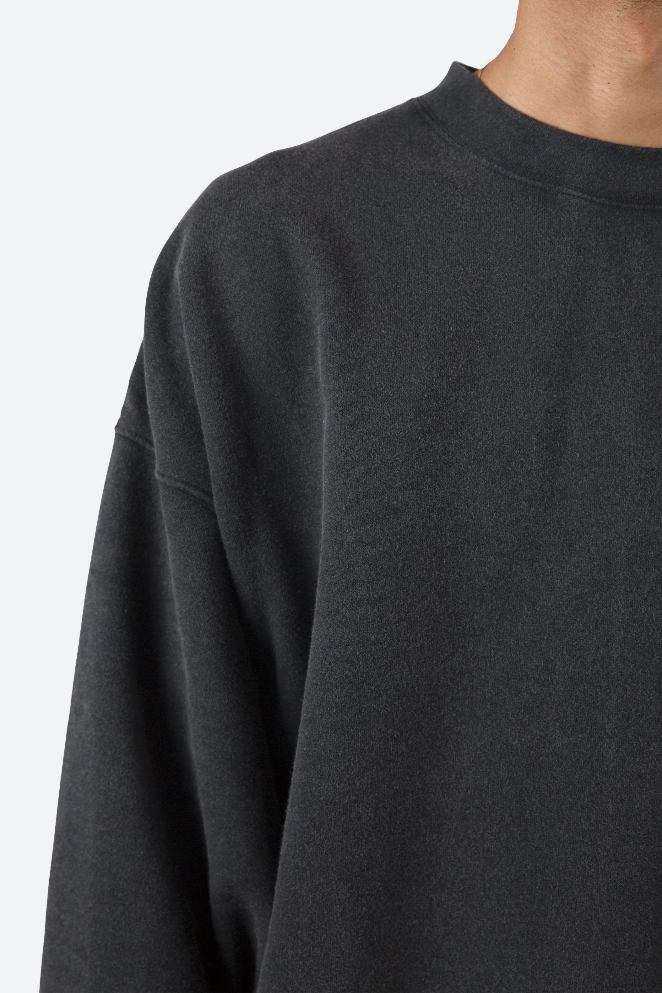 Vintage Wash Crewneck - Black