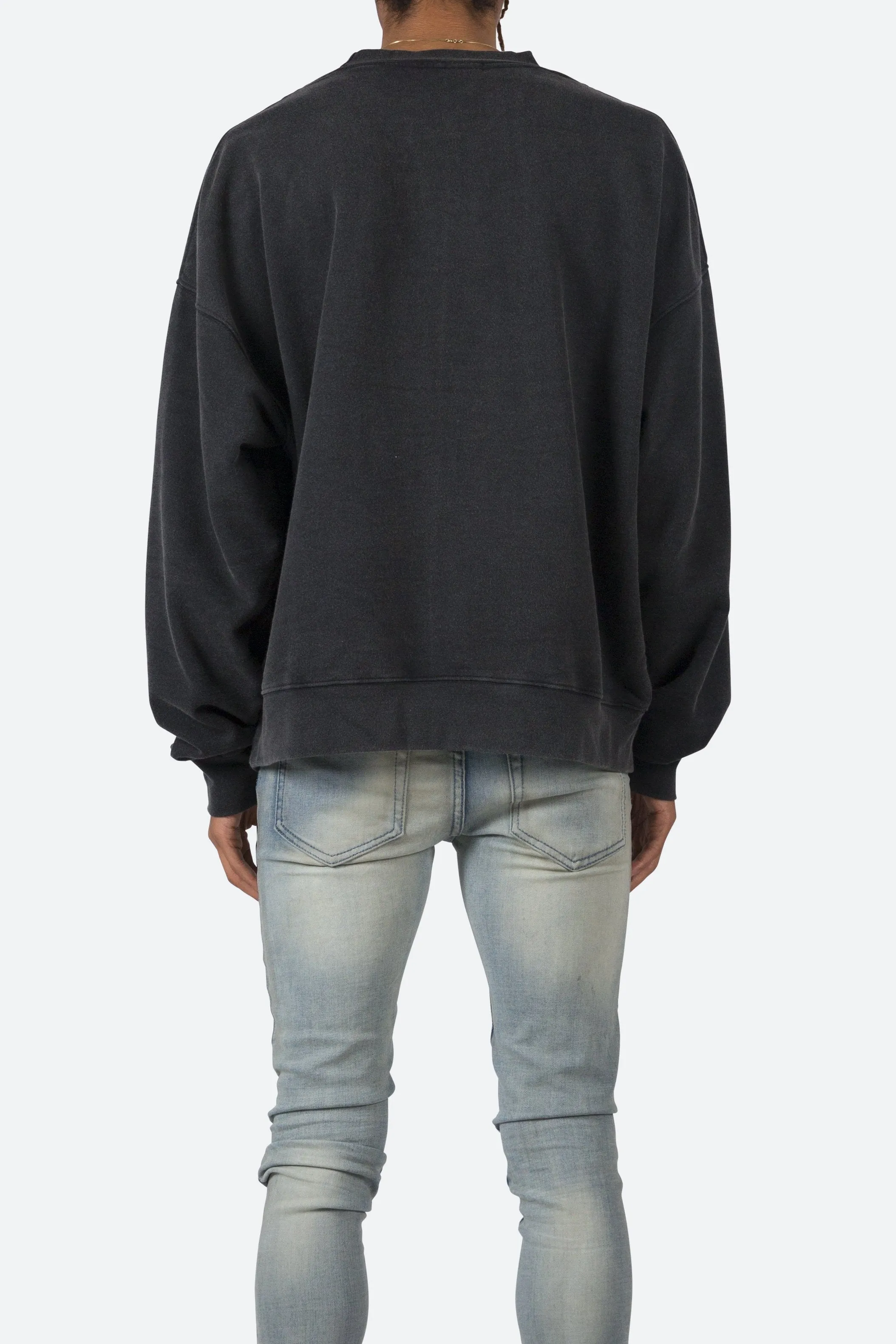 Vintage Wash Crewneck - Black